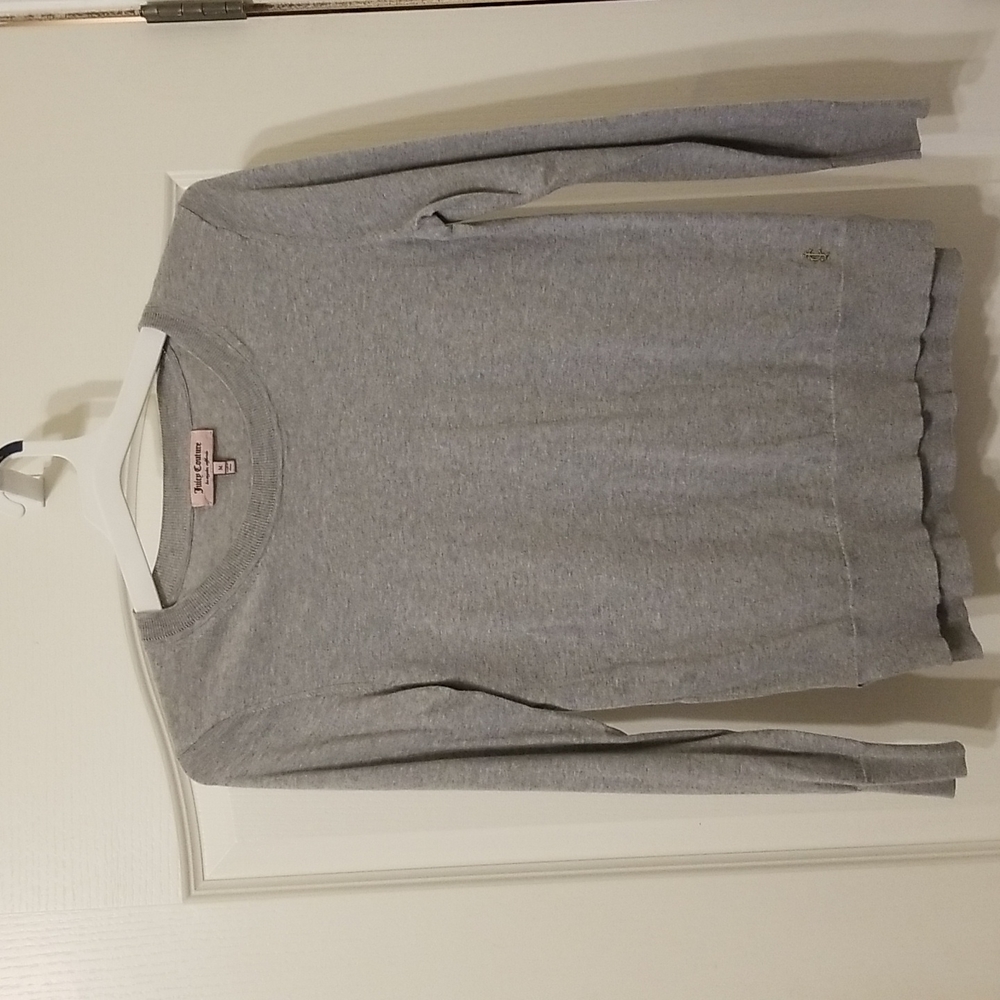 Juicy Couture Grey Cotton/Cashmere Sweater Size M